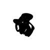 Ball head high ponytail plush small grab clip women's small hairpin back head pumpkin clip shark clip hair accessories