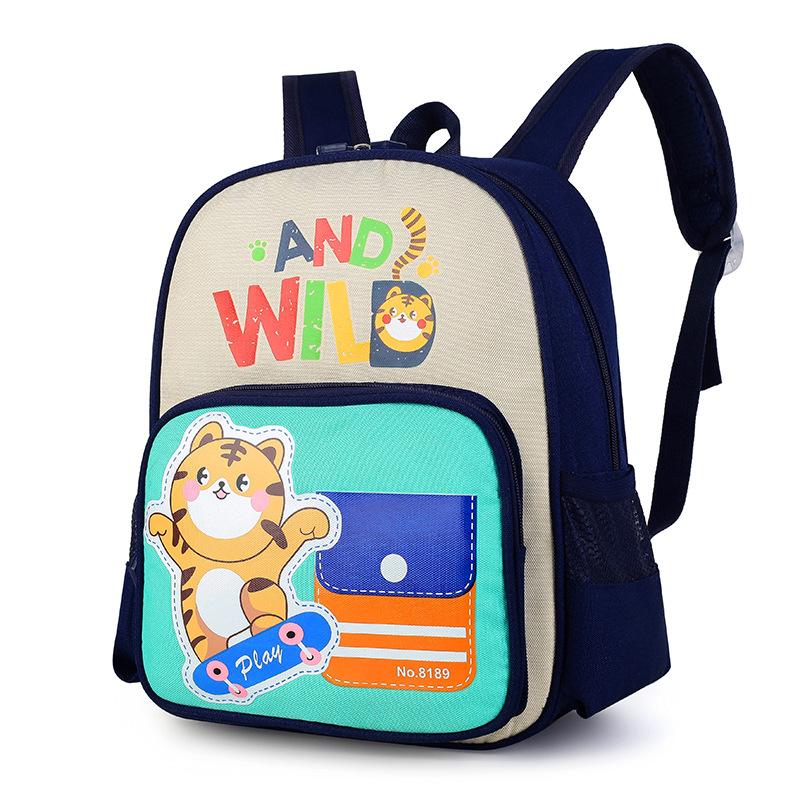 

Kindergarten Primary School Students Schoolbag Cute Cartoon Cute Rabbit Boys And Girls Backpack Contrasting Color Children S Bag небесно-голубой