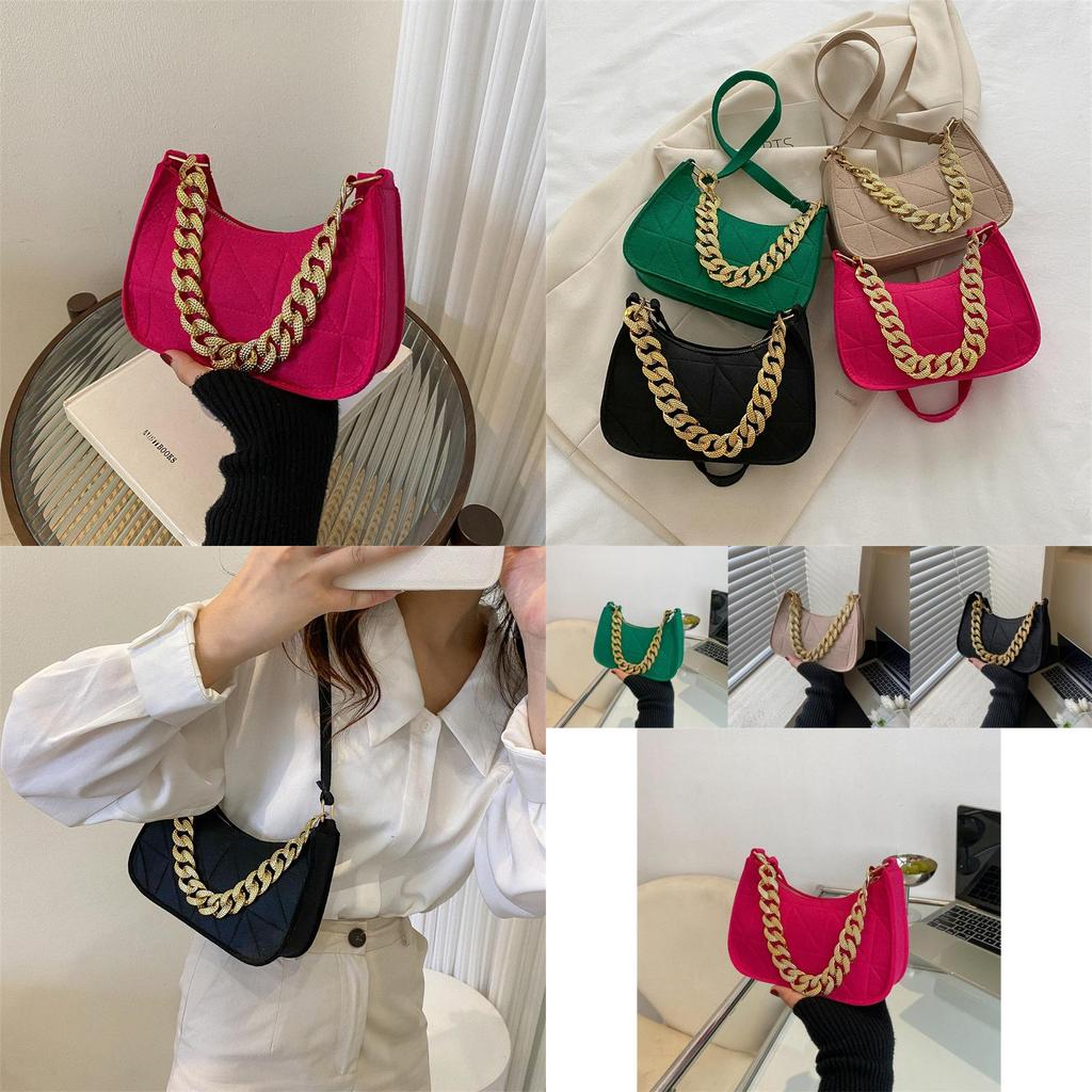 Stylish 2023 Summer Fashion Women's Vintage Chain Crossbody Shoulder Bag For Trendy Everyday Use