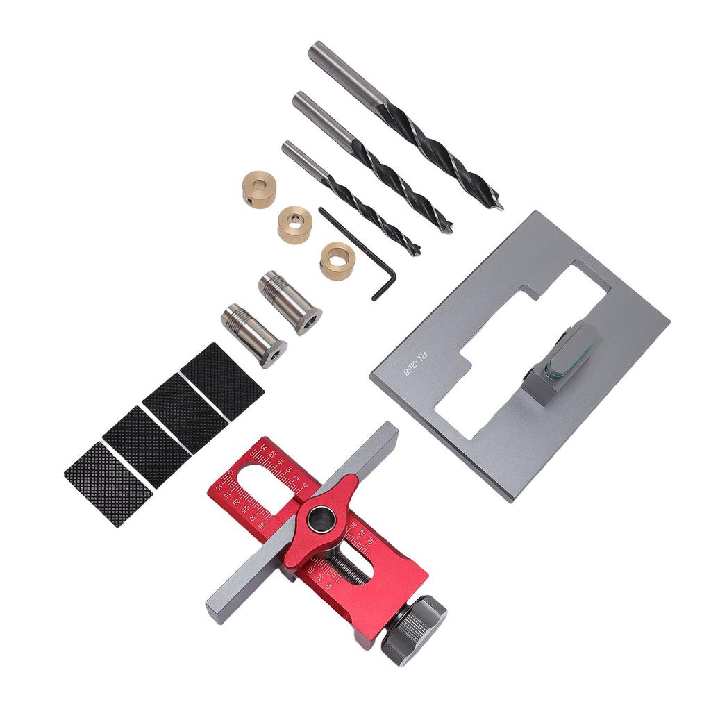 Cabinet Door Mounting Jig 3 in 1 Design Aluminium Alloy Clear Scale Cabinet Door Installation Positioner