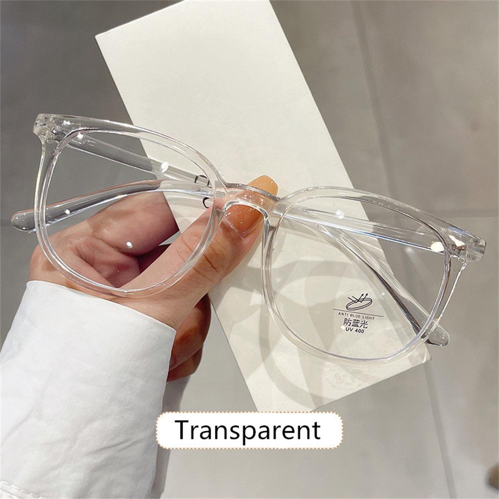 Retro Square Glasses Ultra-light Transparent Frame Eyewear Anti-blue Light Flat Glasses  Popular Decoration Eyeglasses