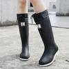 Fashion NEW Rain Boots For women Casual Shoes Outdoor Kitchen Water Proof Anti-slip Knee-high Simple Style Winter Plus Cotton Warm Plush