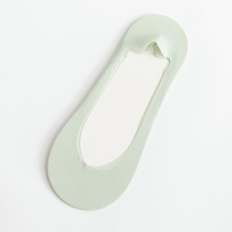 Șosete de damă subțiri de vară, antiderapante, cu fund de bumbac, cu gură joasă, invizibile, tip șosete barcă din mătase de gheață