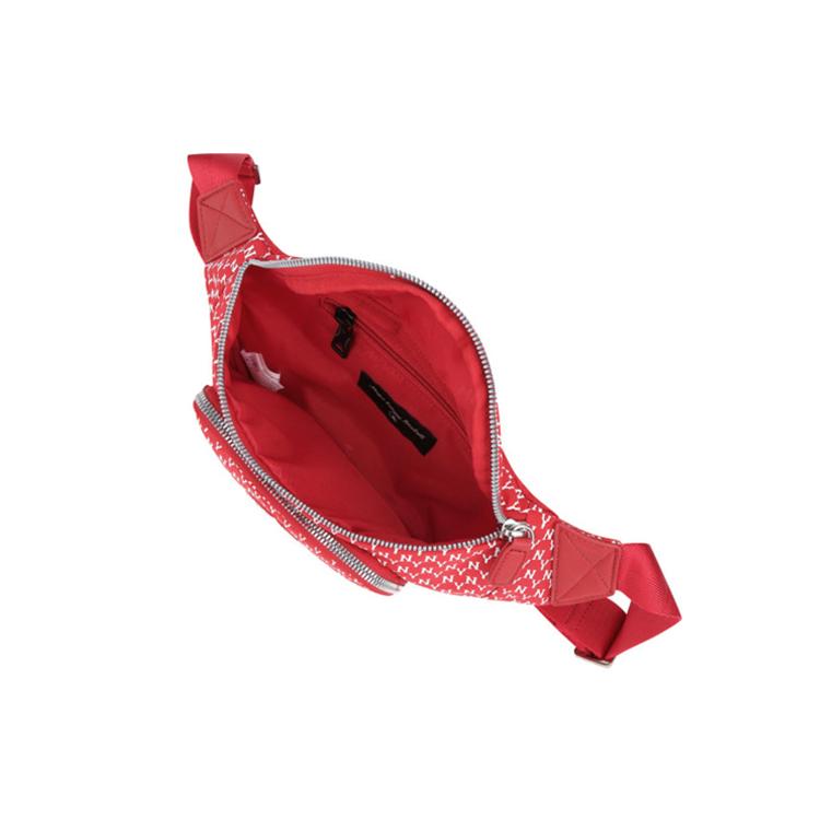 MLB Monogram Collection Polyamide Shoulder Bag, Crossbody Bag, Fanny Pack Regular Unisex Red 32BGC9911-50R