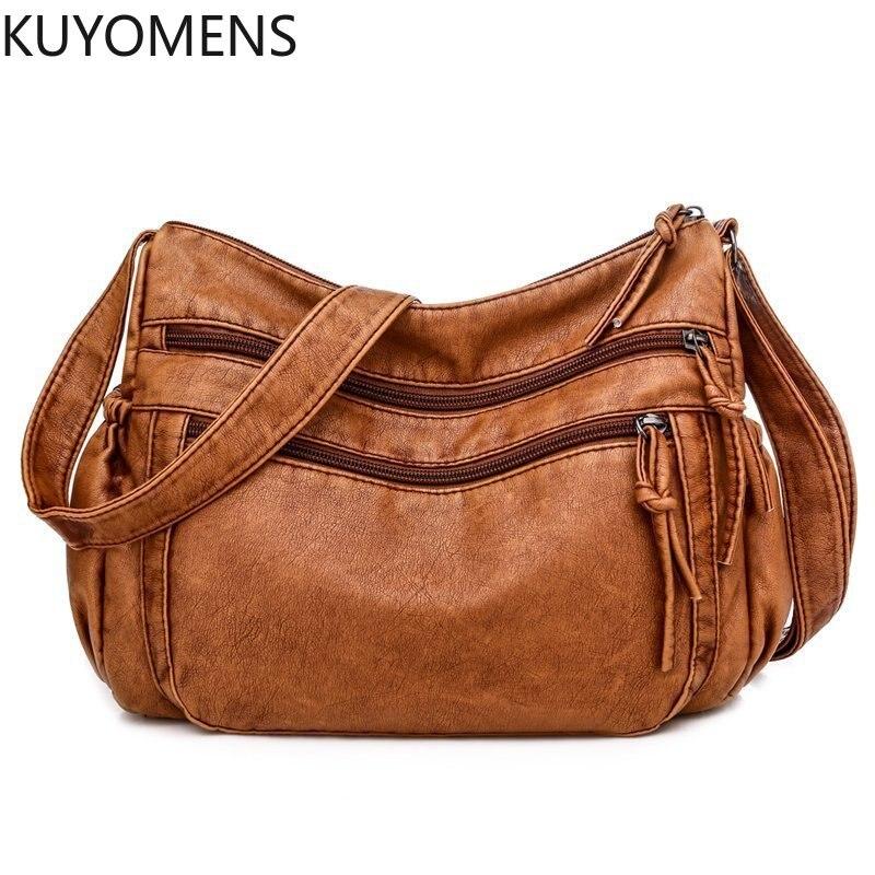 Buy Women Soft Leather Shoulder Bags For Ladies Crossbody Bags Female
