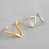 Punk Personality Sliver Color Geometric Bright Surface Spiny Beast Tooth Guard Adjustable Opening Rings for Men Hip Hop Jewelry