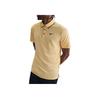 Nike Dri-Fit Swoosh SS25 Tour Series Comfortable Casual Versatile Short Sleeve Golf Shirt Men Tops Yellow-Gold Black FZ7497-795
