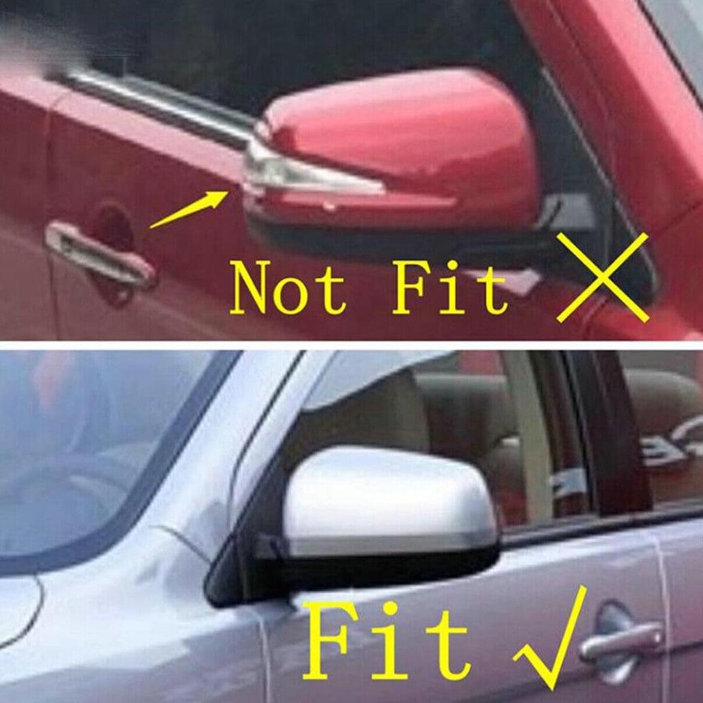 1 Pair Carbon Fiber Black Rearview Mirror Cover For Mitsubishi Lancer X10 EX EVO 2008 2009 2010 2011 2012, (NOT fit for with turn signal light)