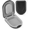 Hearing Aid Case Waterproof Portable Drop Resistance Hearing Aid Storage Box Black