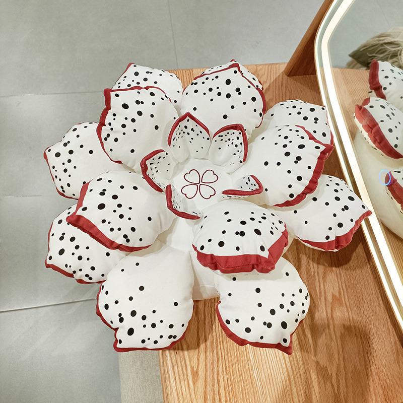 Korean-Style Lotus Water Lily Plush Toy - Succulent Good Luck Home Back Cushion