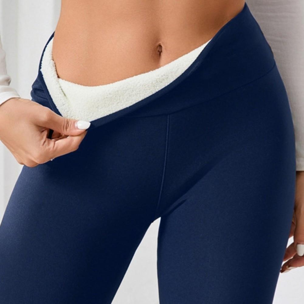 Prevent Cold Velvet Tights Elastic Warm Yoga Pilates Pants Comfortable Fleece Leggings  Women Wear