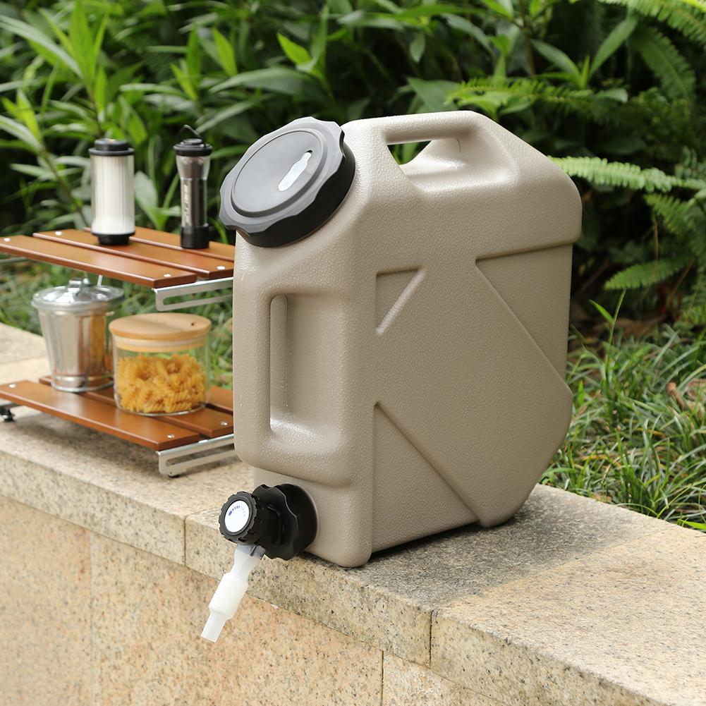 10L Camping Bucket Water Storage Large Capacity with Detachable Faucet No Leakage for Picnic Hiking Portable Camp Water Bag