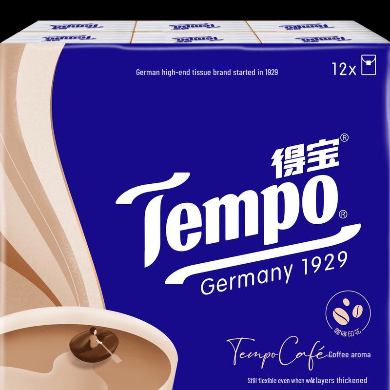 Tempo 4-Ply Wet Strength Handkerchief Tissues
