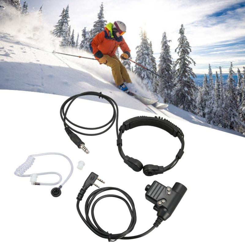 Throat Microphone Headset Telescopic 2 Way Radio Earpiece With U94 PTT For Baofeng UV 5R BF 888S BF F8HP BF F9 UV 82