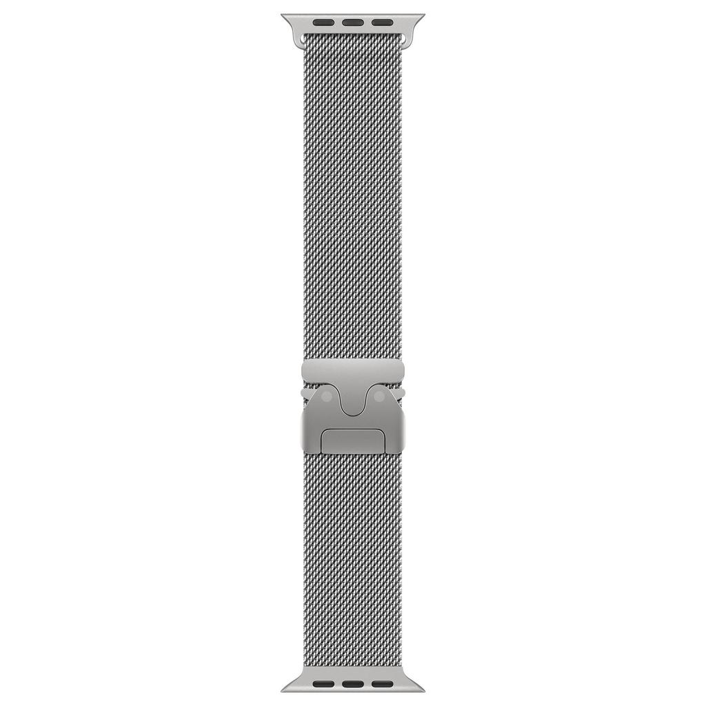 Kompatibel mit Apple Watch 11: Fallschirmschnalle Milanese Edelstahlarmband, Ultra 3 Metallarmband