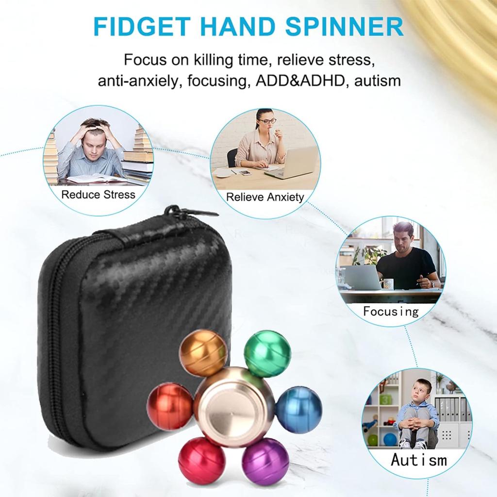 Cooles magisches Zappelball-Spinner-Spielzeug aus Metall, Stress-Hand-Finger-Spinner, Zappeln, Anti-Angst-Fokus, Edelstahl-Spielzeug, Fingerspitzen-Gyro, Stressabbau