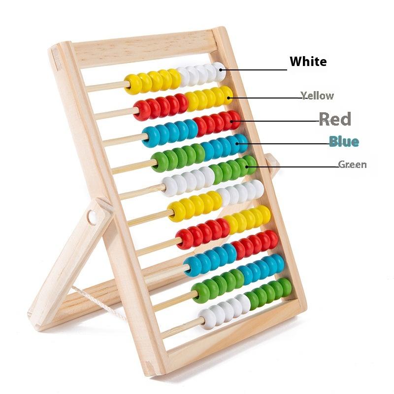 1 Pcs Montessori Number Arithmetic Abacus Classic Educational Counting Toy 100 Beads Preschool Math Learning Toys Toddler Gift