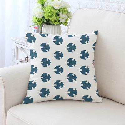 Simple Green Series Patterns Throw Pillow Cover With Short Plush Print Living Room Sofa Decoration Cushion Cover Pillow Covers