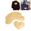 10Pcs Heart Patches Iron On Cover Blemishes Holes Gold Sequins Heart Embroidered Iron On Patch for Sewing DIY Craft