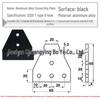 T-slot Aluminum 5-Hole 2020/3030/4040/4545 Triangle Connector Plate