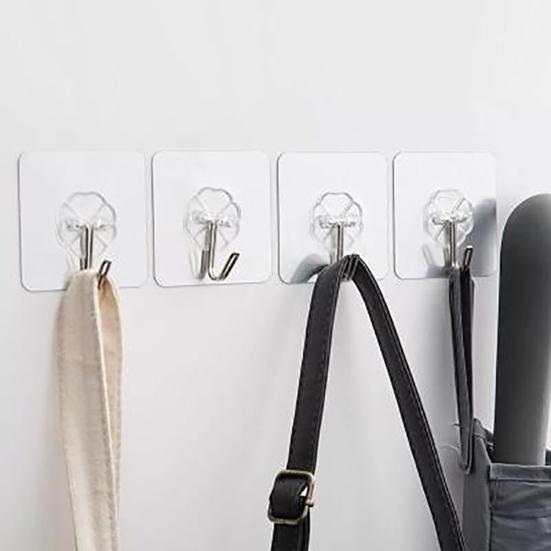 Waterproof Punch-free Hanger Hook Metal Stable Moistureproof Wall Hook for Home