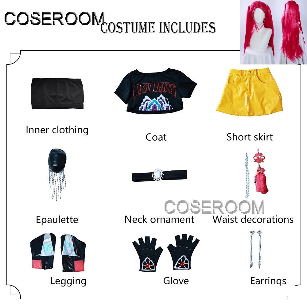 Adults Girls Woman HUNTR X KPOP Demon Hunters Mira Cosplay Costume Halloween Comic Con Anime Wig Role Play