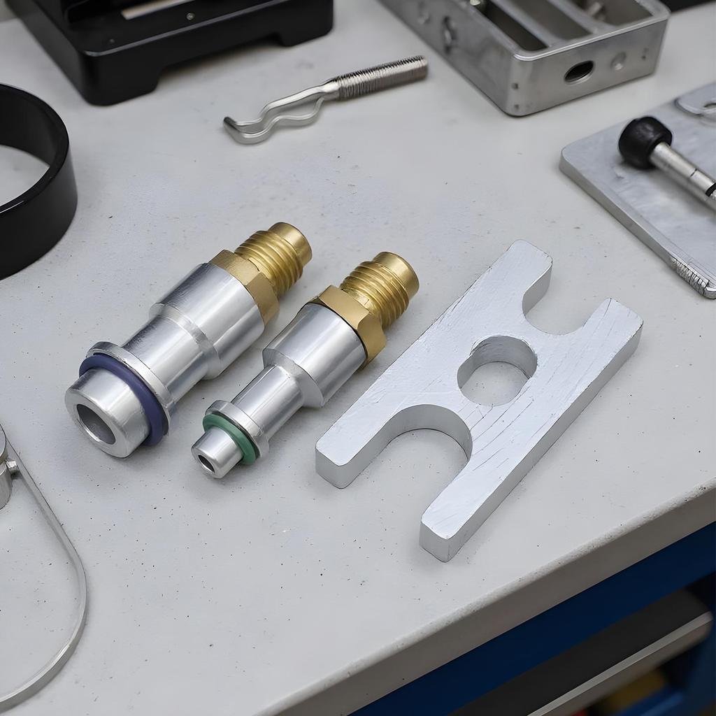 Air Conditioning Leak Test Stopper Leak Detection Refrigeration Hose Connector AC Pipe Test Plug For Auto Shop Workshop Garage