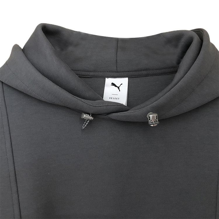 Puma Mmq Hoodie Solid Color Knitted Pullover Sweatshirt Unisex hoodies Gray 534673-15