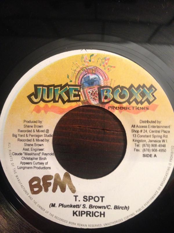 

7inch Record KIPRICH - T.spot NONE Juke Boxx Produ Jamaica Reggae, Ska & Dub Used