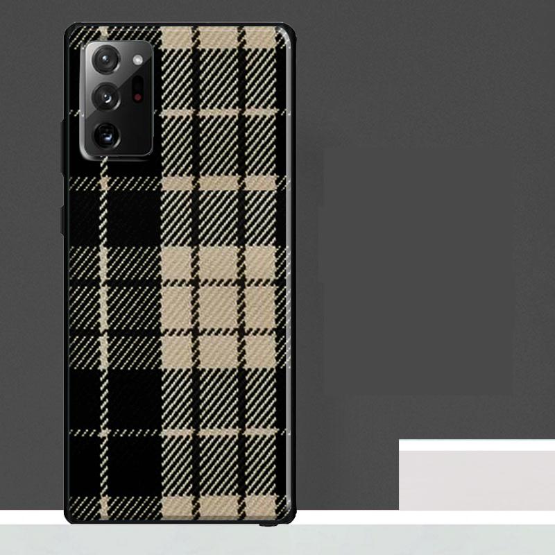 Scottish Plaid Warm Plaid Case For Samsung Galaxy S25 S24 S23 Ultra S9 S10 S20 S21 S22 Plus S23 FE S25 FE Phone Cover