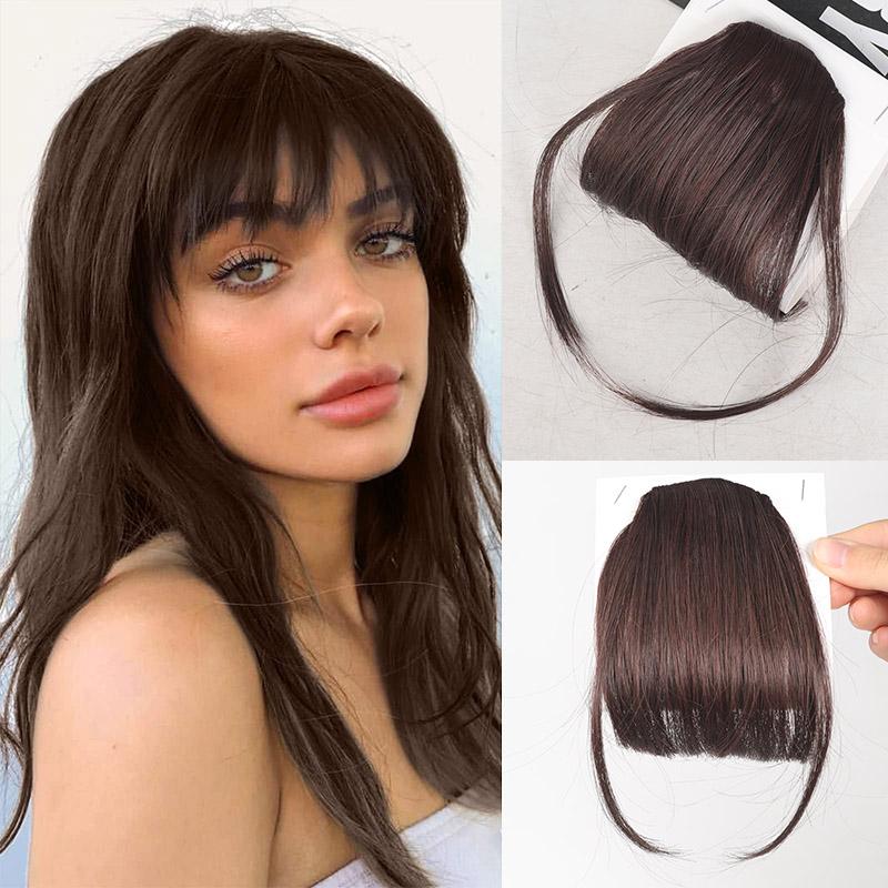 Bangs Wig Synthetic Bangs Lady Invisible Bangs  Age Reduction Forehead Wig Piece Wigs For Women A Variety of Colors Are Available