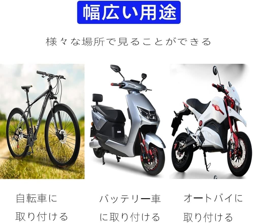 LIKENNY Motorcycle Mirror Conversion Adapter, 4 Pieces, For Motorcycle Mirrors, Forward and Reverse Screw