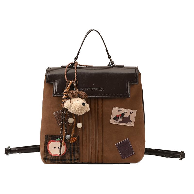 2025 Herbst/Winter Hochwertiger Rucksack mit Matt-Finish | Lässig, Vielseitig, Retro Schulstil Umhängetasche