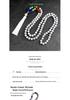 Creative 108 Beads Colorful Stone Necklace & 8mm Chinese Tassel Knot Bracelet