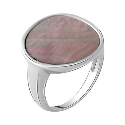 Silver Ring with Natural Mother-of-pearl, Product Weight 4.22 Gr (2056027)