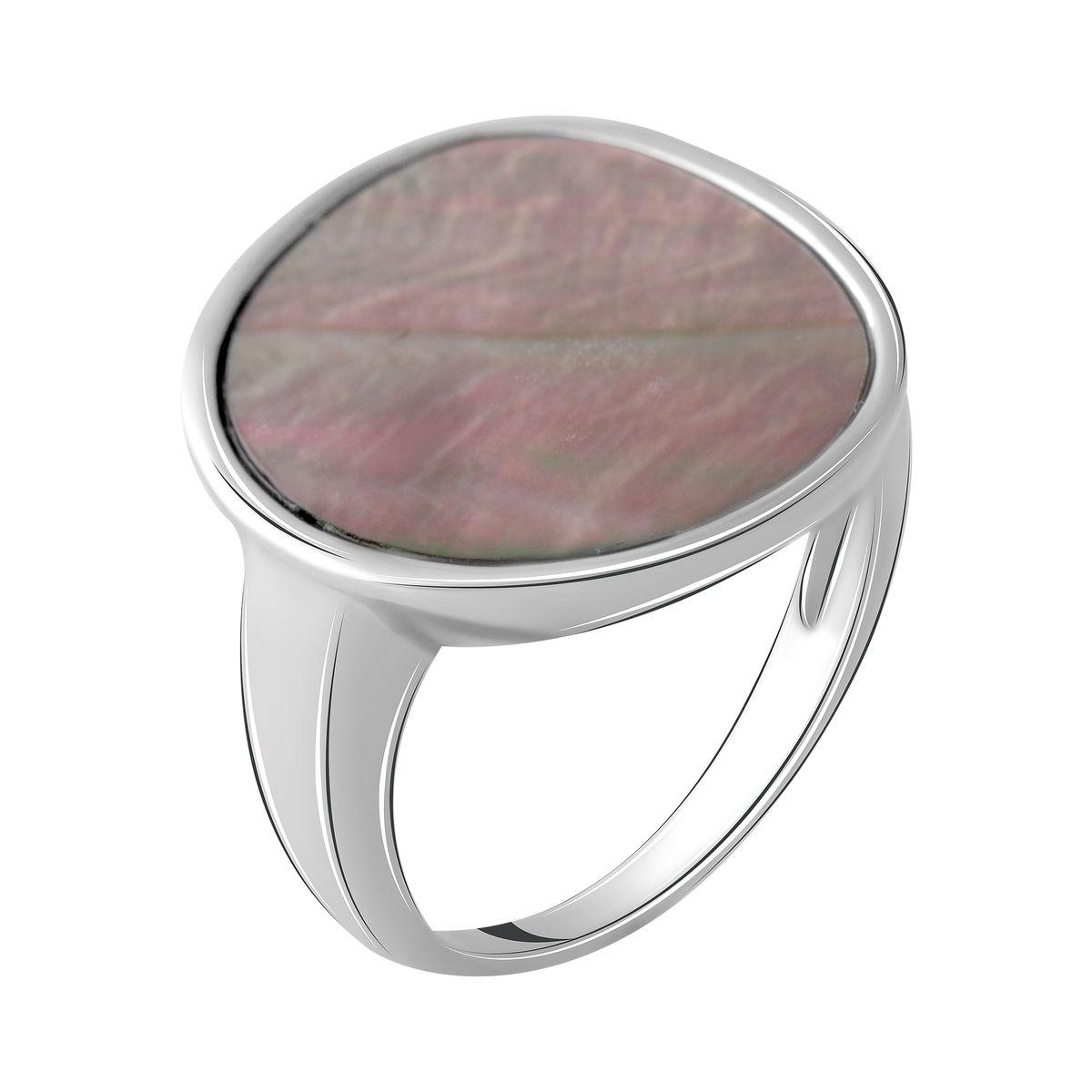 

Silver ring with natural mother-of-pearl, product weight 4.22 gr (2056027) 17 білий