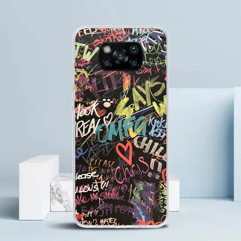 

Graffiti Fashion Cool Soft Cover for Xiaomi Poco F7 Ultra X7 X6 X5 Pro M7 Phone Case Redmi 15 15C 13 13C 12 12C 10 10C Print She Redmi 10