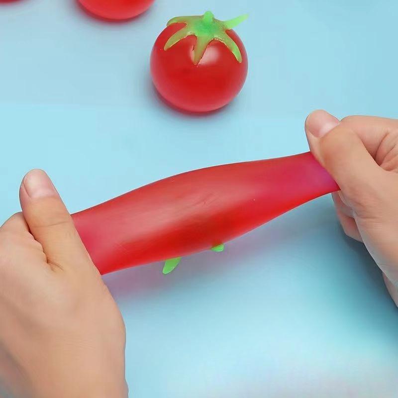 Juguetes para mascotas, Bolas de presión manuales, Liberar estrés, Aliviar la presión, Ventilar, Bolas de agua, Bolas de fruta, Tomates, Tomates