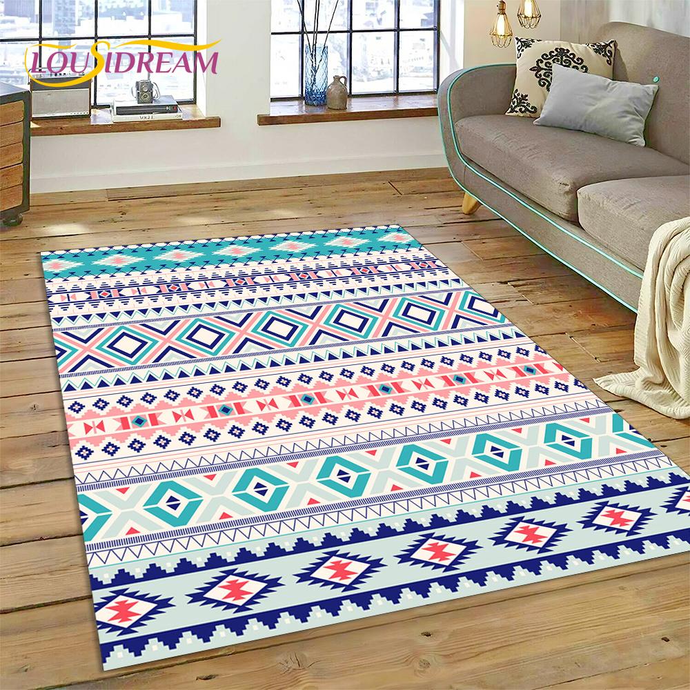 Bohemia Nordic Celts Turkish Series Carpet Rug for Home Living Room Bedroom Sofa Doormat Decor,kid Area Rug Non-slip Floor Mat