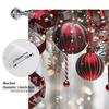 Holiday Christmas Themed Printed Curtain Digitally Polyester Suitable Living Room Bedroom Kitchen Decoration Single Panel Made Of With Rod Pocket