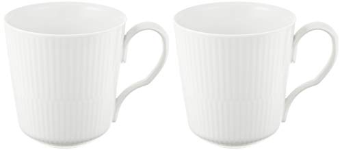

[Officially Imported] Royal Copenhagen White Fluted Pair Mug, Small, 280ml, Wedding Gift, Product Number 1017377