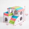 Small Pets Hideout Hamster Villa Plastic House for Chinchillas Guinea Pigs