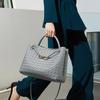 Cross-border Hot ** New Woven Women's Bag Metal Rope Buckle Shoulder Tote Bag Portable Large Capacity Retro Women's Bag