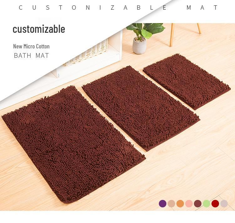 Chenille Non-slip Doormat: Water Absorbent Bathroom & Kitchen Mat