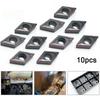 10PC DCMT21.51 DCMT070204 VP15TF Carbide Inserts for Lathe Turning Tool Holder