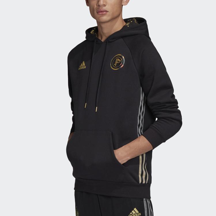 Adidas Pp Hoodie Paul Pogba Soccer Pullover Men Tops Black FI0716