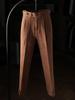 Ruishen Clothing: Heavy Wool High Waist Straight Leg Trousers for Men - Autumn/Winter