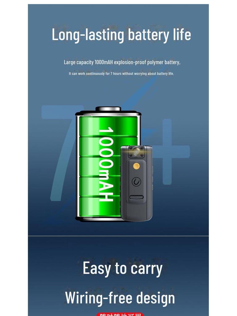 HD Chest-Worn Cycling DV Camera for Express Delivery & Law Enforcement