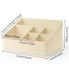 Multi Functional Cosmetics Storage Box 6 Compartments Office Desktop Storage Organizer Plastic Storage Box Makeup Organizer Box