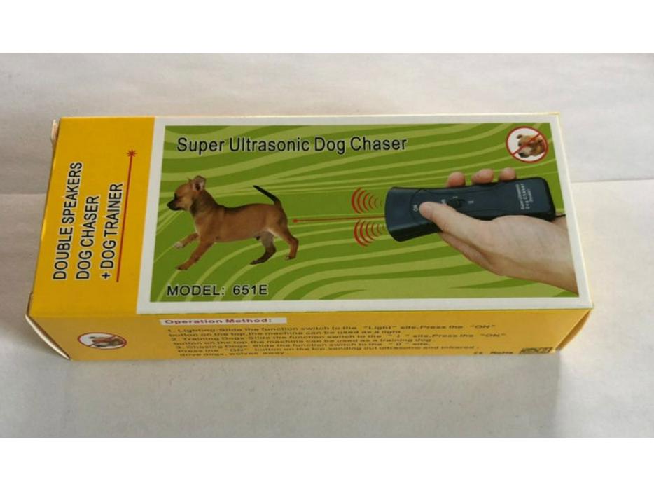 Ultraschall-Hundeabwehr mit Doppellautsprecher und Laser